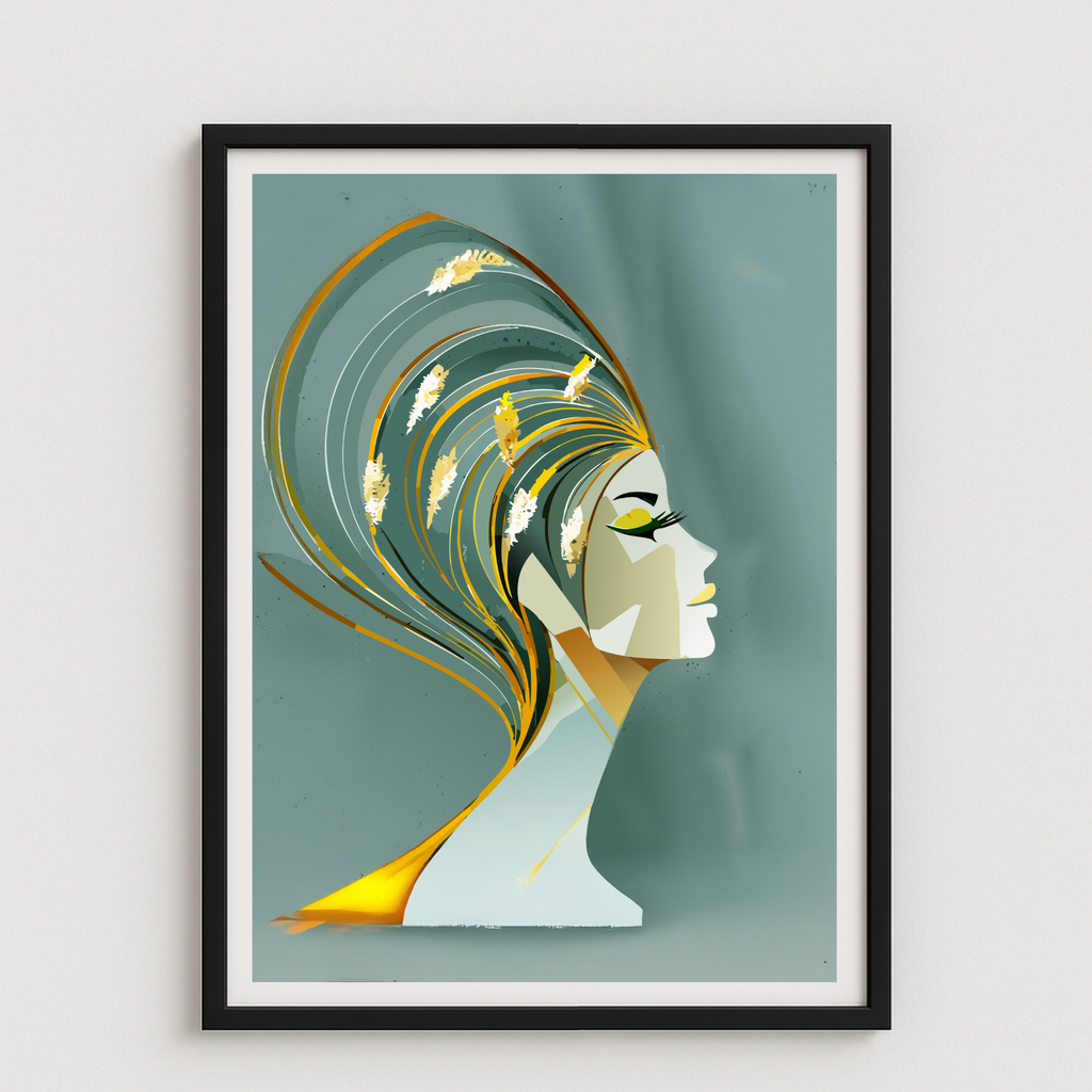 Golden Whispers BOHO Painting #BH01