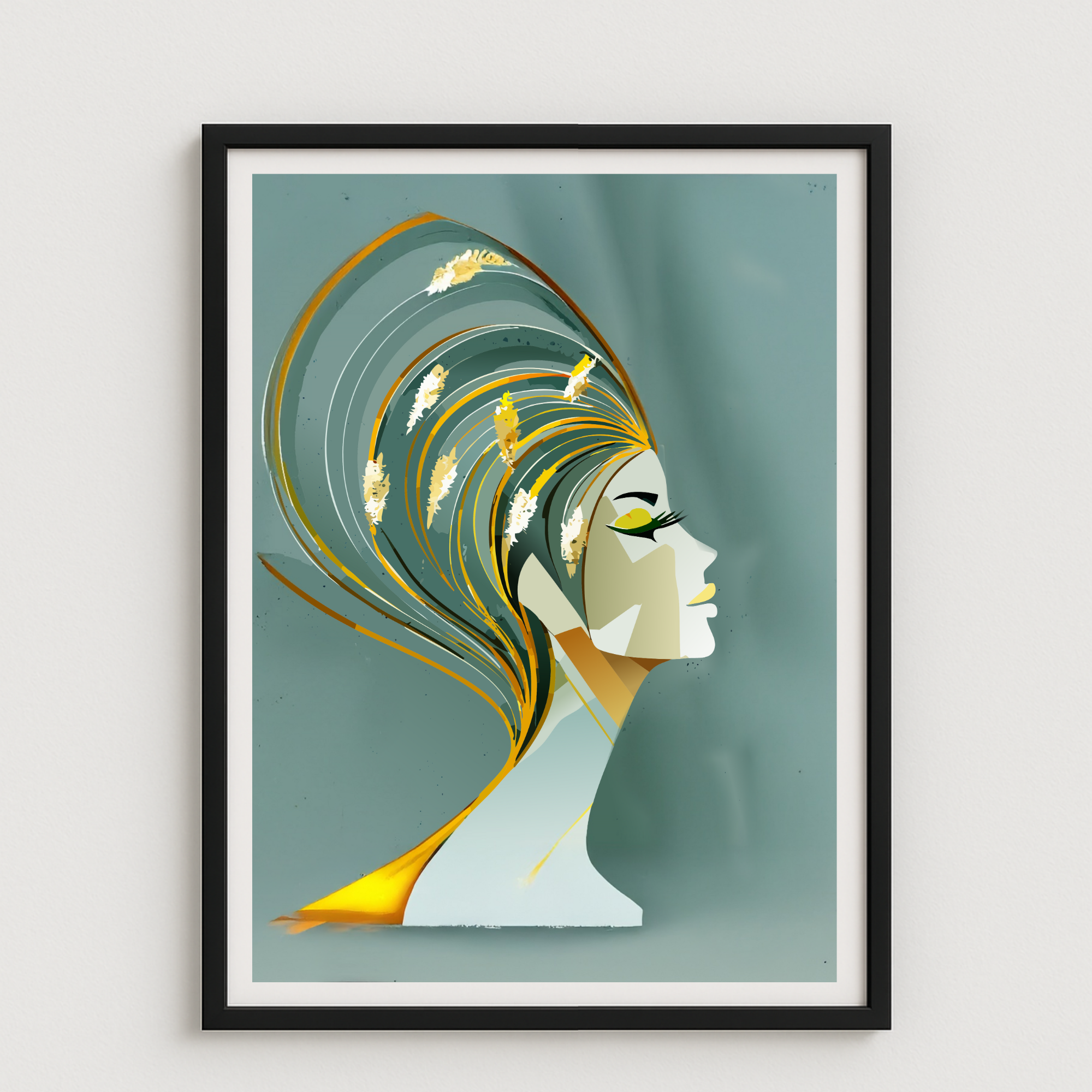 Golden Whispers BOHO Painting #BH01