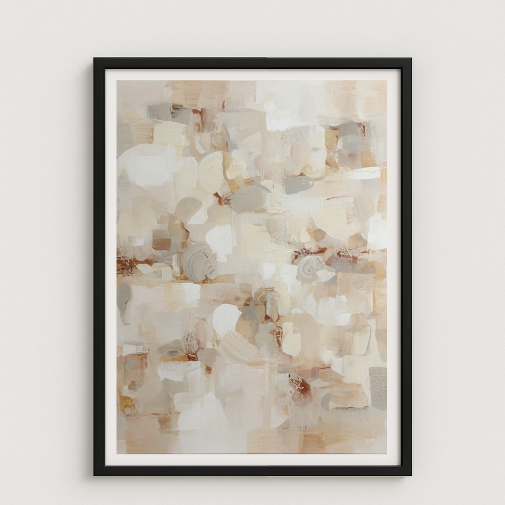 Whispered Neutrals – Abstract Beige Harmony ABT011