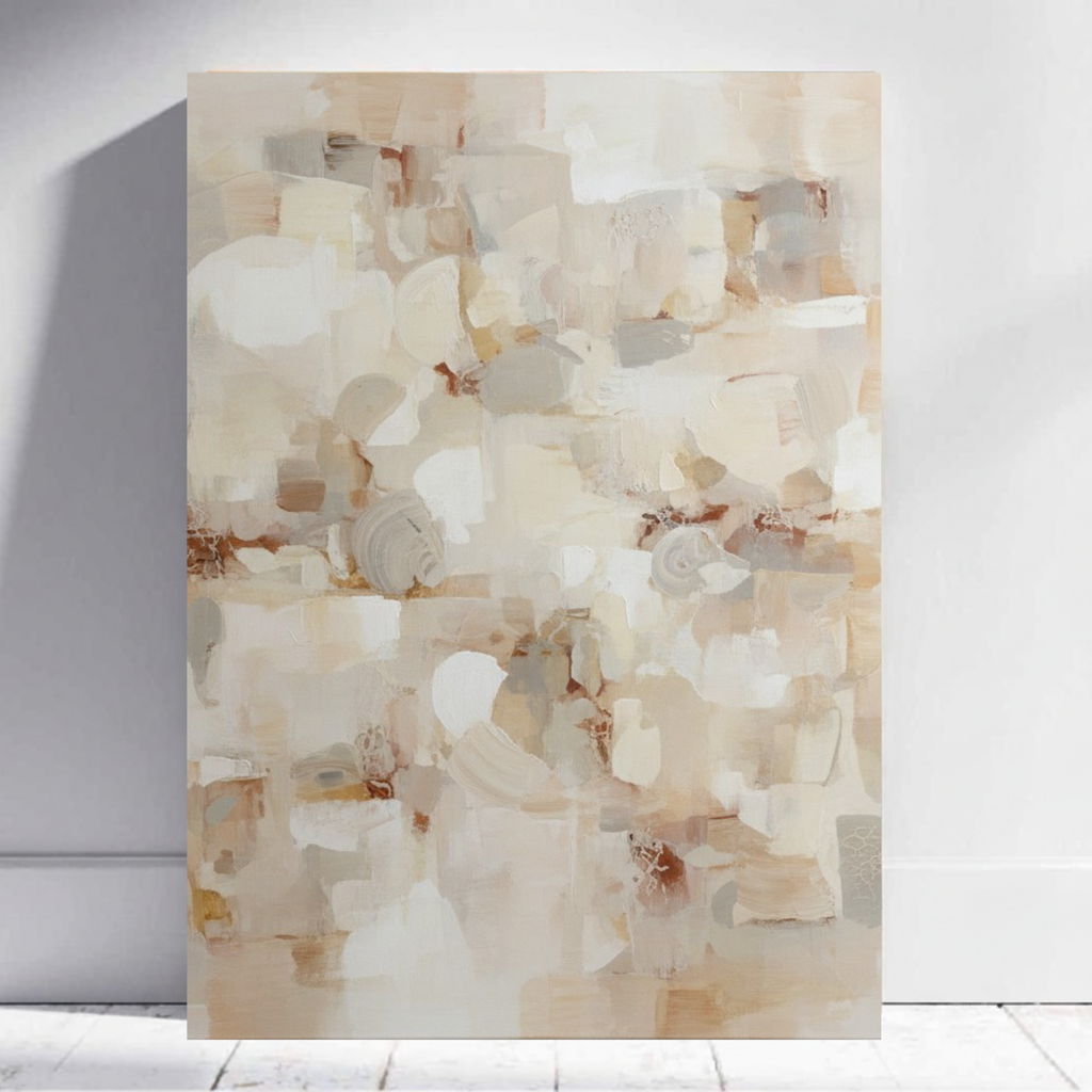 Whispered Neutrals – Abstract Beige Harmony ABT011
