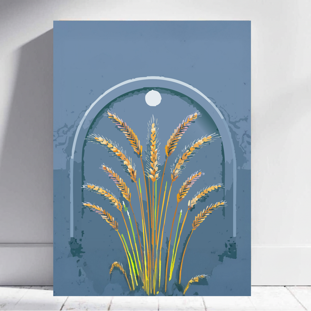 Harvest Under Moonlight BOHO Painting #BH03
