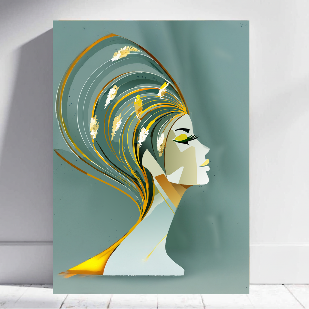Golden Whispers BOHO Painting #BH01