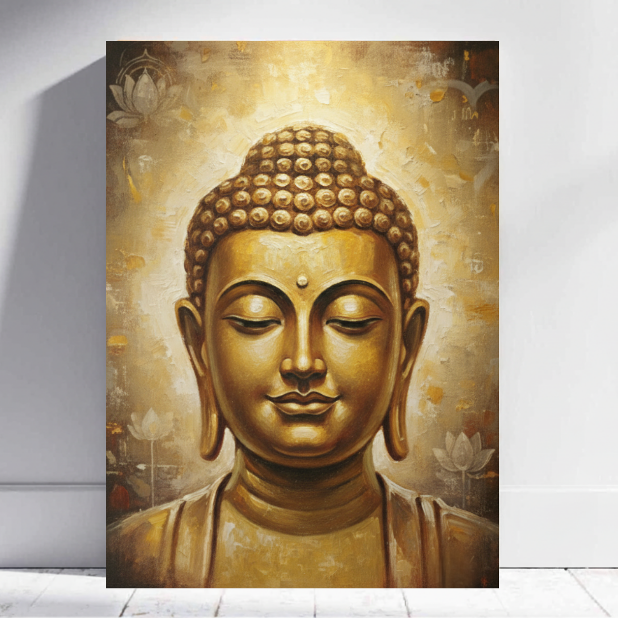 Golden Serenity Buddha  – Symbol of Peace & Enlightenment #LB01