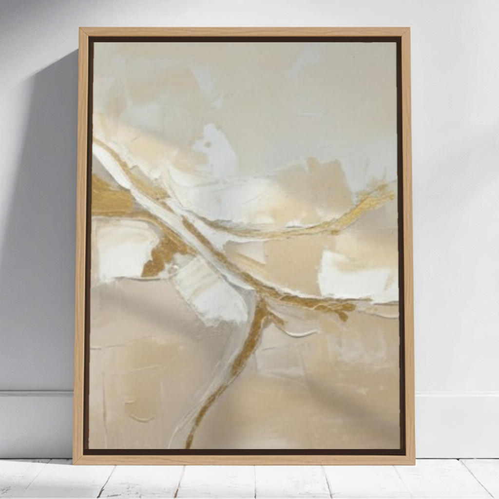 Golden Veins – Abstract Textured Wall Painting ABT06