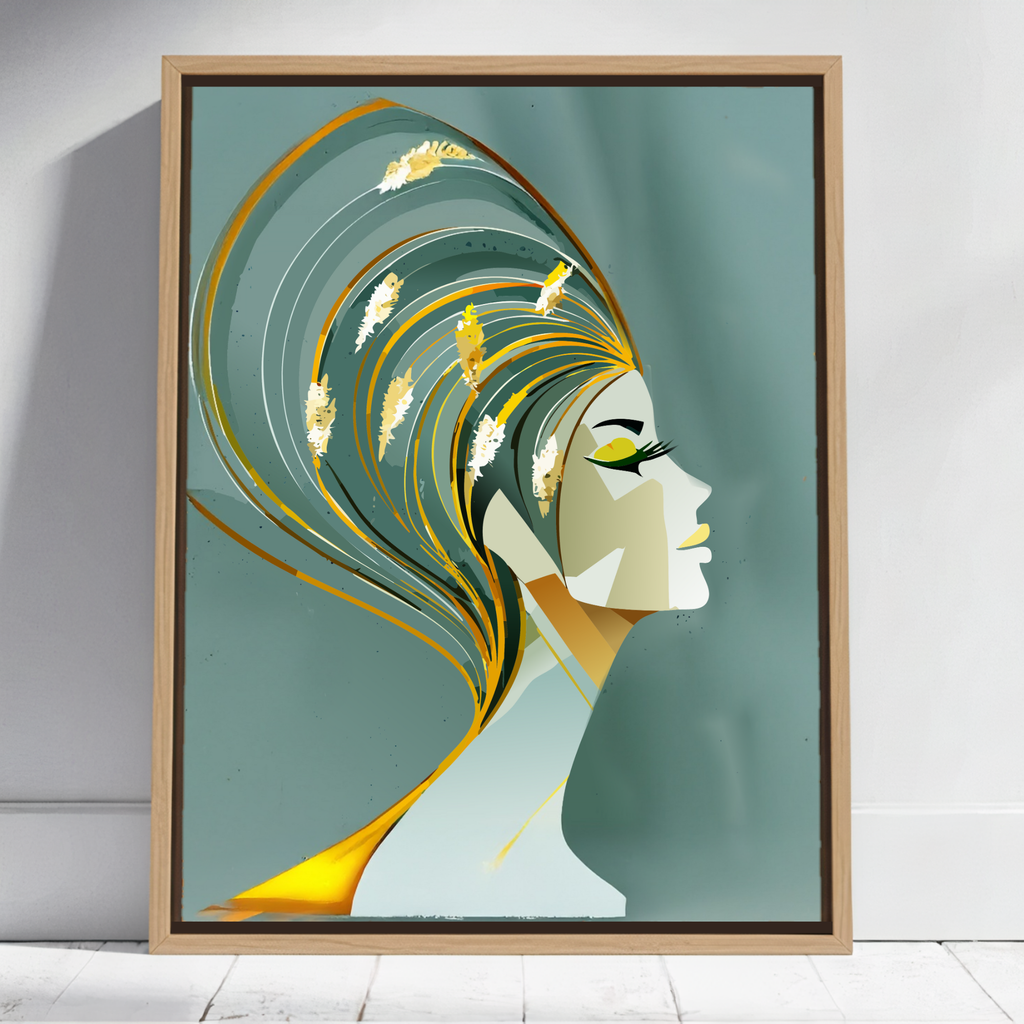 Golden Whispers BOHO Painting #BH01