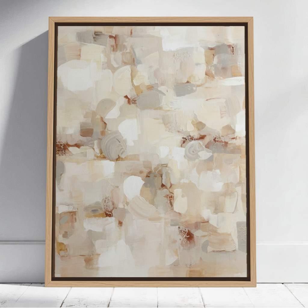 Whispered Neutrals – Abstract Beige Harmony ABT011