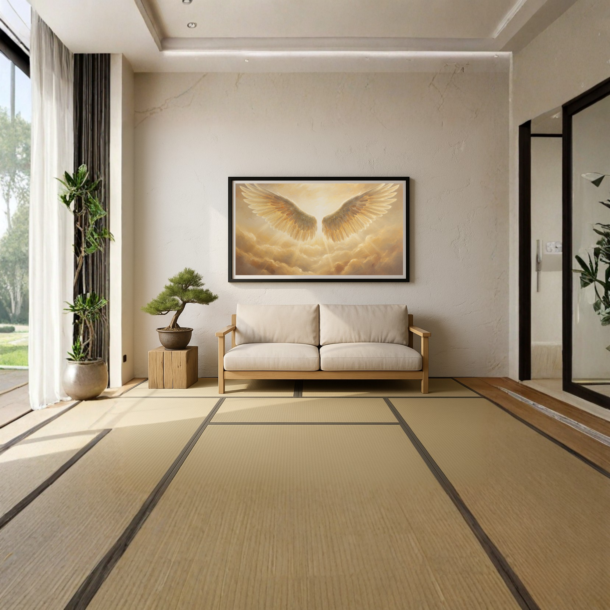 Golden Guardian – Angel Wings of Light Painting