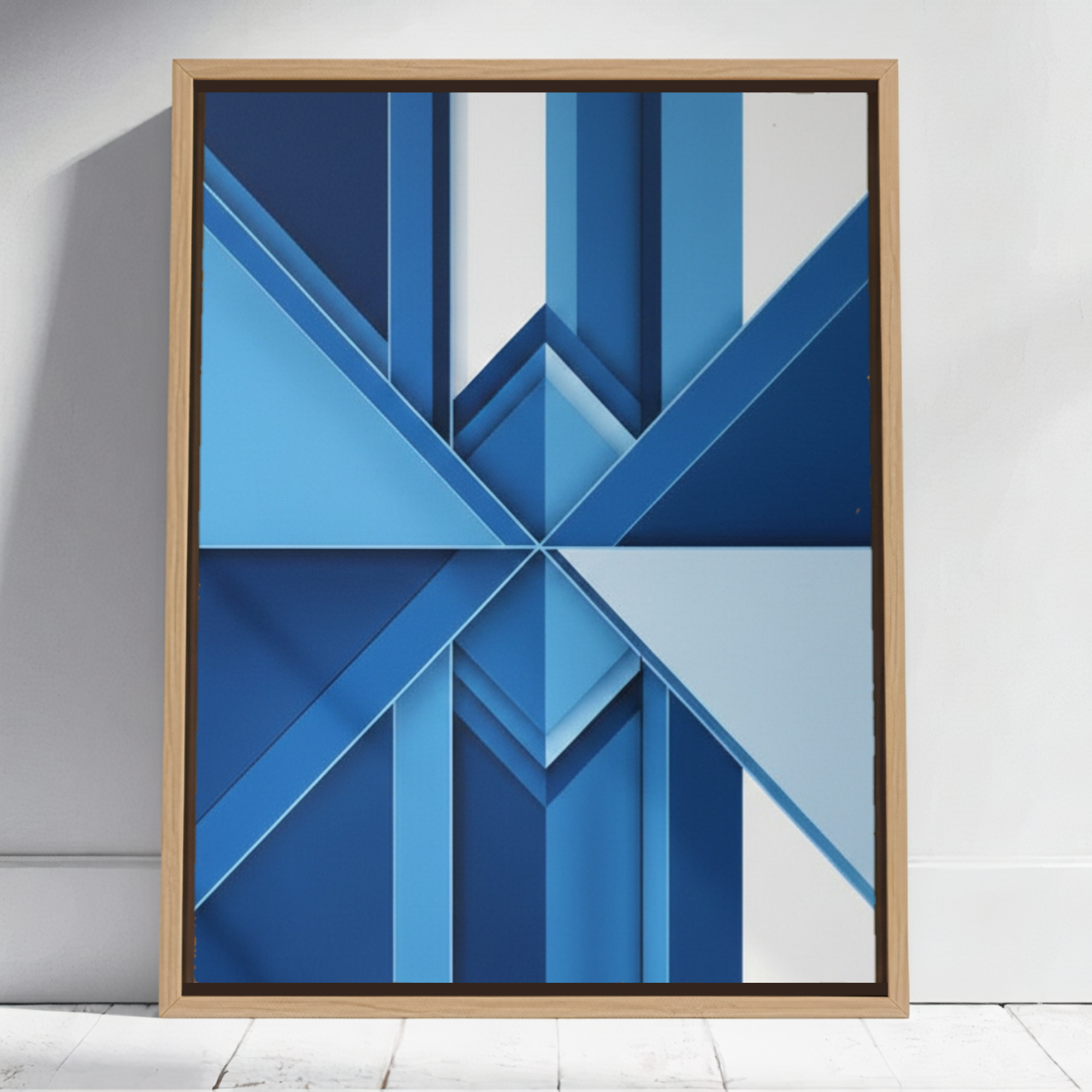 “Blue Symmetry – Geometric Balance” ABT09