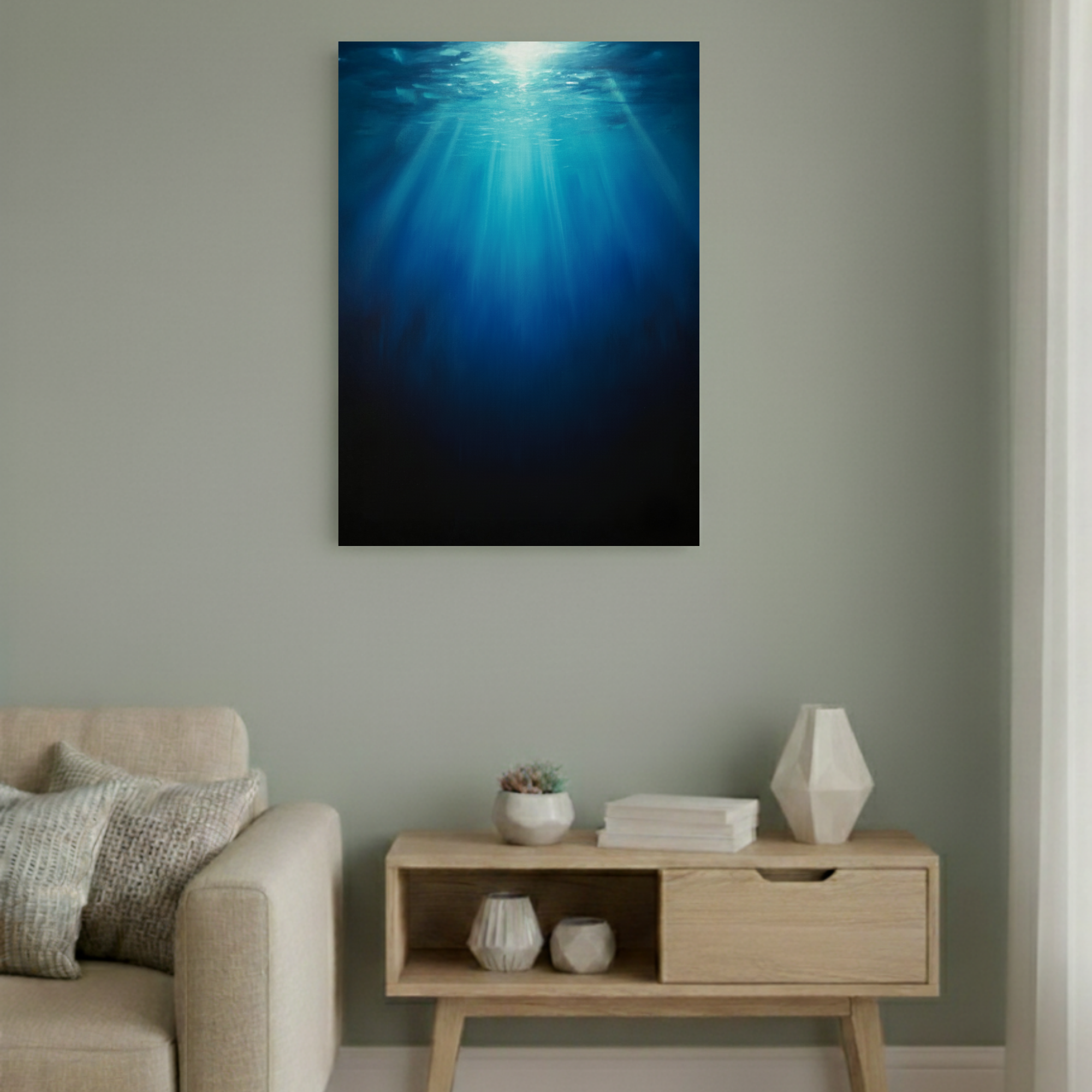 Ocean Light Abstract Painting #ABT04