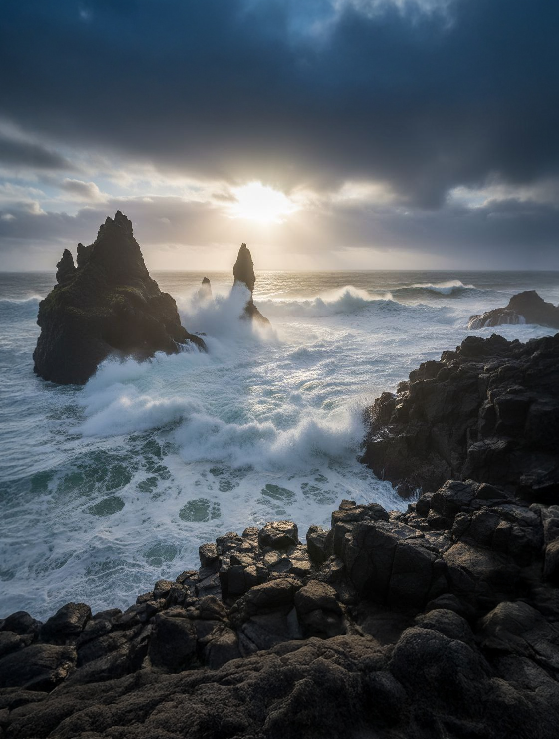 Waves of Power — Ocean Rock Landscape #ISP02