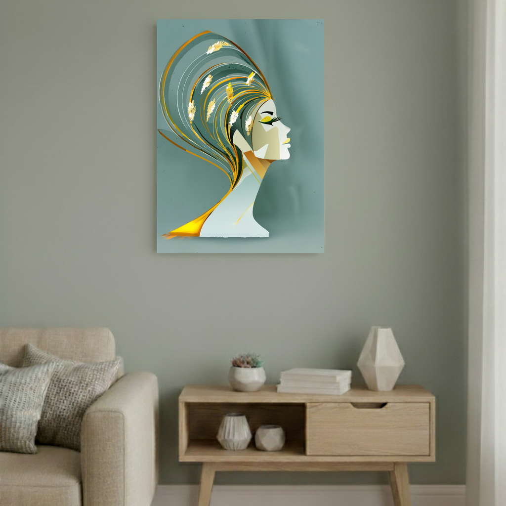 Golden Whispers BOHO Painting #BH01